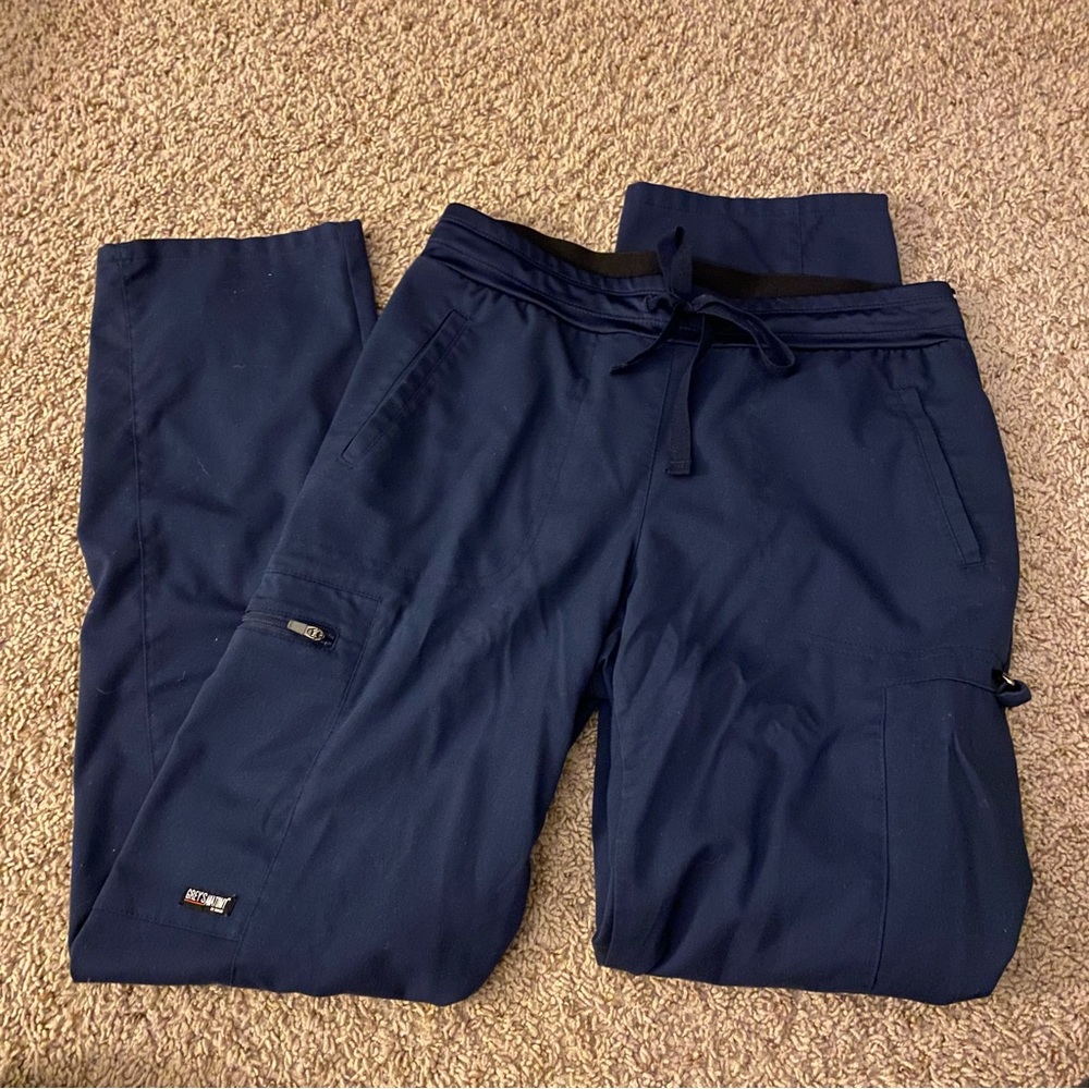 Greys Anatomy navy scrub bottoms